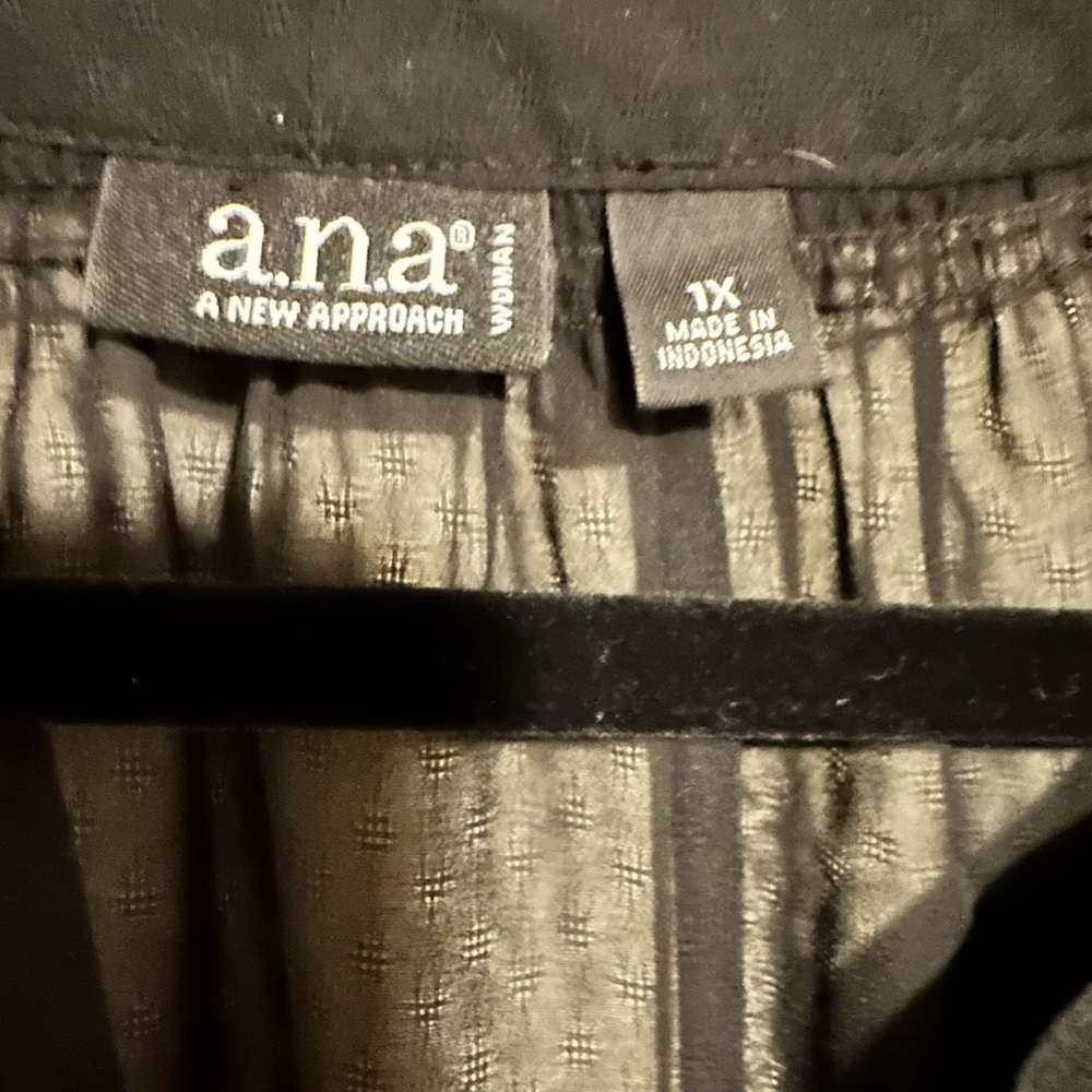 Ana Sheer Black Blouse - Picture 3 of 4